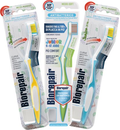 Biorepair Junior Medium/Soft periuta de dinti pentru copii