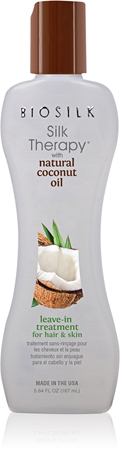 Biosilk Silk Therapy Natural Coconut Oil kuracja nawilżająca bez spłukiwania włosów i ciała