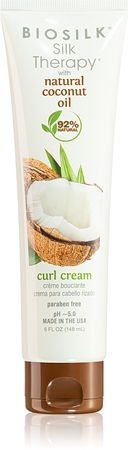 Biosilk Silk Therapy Coconut Oil Curl Cream Hårcreme Til bølget og krøllet hår