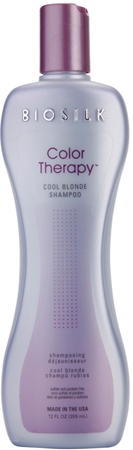Biosilk Color Therapy Cool Blonde Shampoo Schampo för neutralisering av gula toner