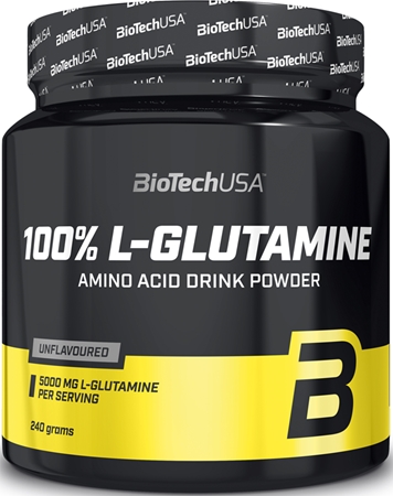 BioTechUSA 100% L-Glutamine prášek s aminokyselinami