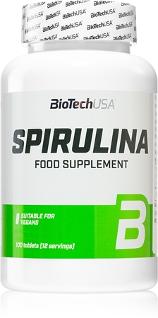 BioTechUSA Spirulina tabletták a szervezet méregtelenítésének támogatására