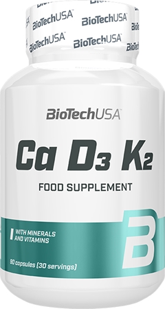 BioTechUSA Ca D3 K2 wsparcie prawidłowego stanu kości i zębów