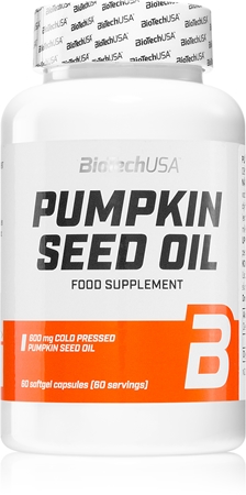 BioTechUSA Pumpkin Seed Oil kapsle pro normální činnost kardiovaskulárního systému