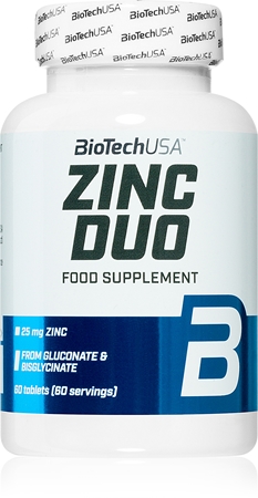 BioTechUSA Zinc Duo Tabletten für eine einwandfreie Funktion des Organismus
