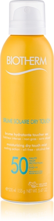 Biotherm Brume Solaire Dry Touch Fugtgivende spray med mat effekt til solbadning SPF 50