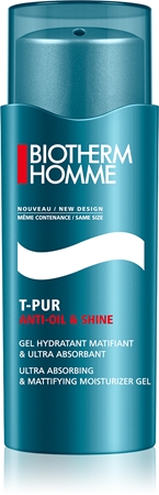 Biotherm Homme T-Pur Anti-oil & Shine Gel ματ τζελ με ενυδατική επίδραση