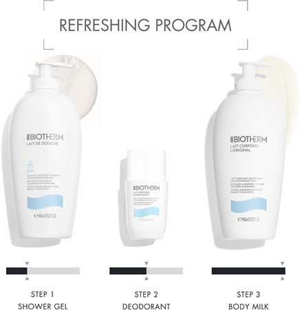 Biotherm Lait Corporel Le Déodorant antiperspirant roll-on bez parabenů