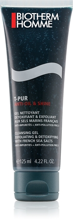 Biotherm Homme T-Pur Anti Oil & Shine Salty Gel Cleanser gel detergente per il viso