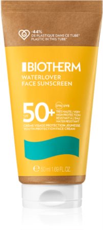 Biotherm Waterlover Face Sunscreen creme protetor facial anti-idade para peles sensíveis SPF 50+