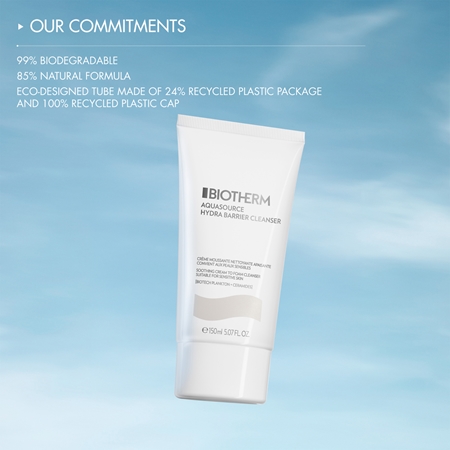 Biotherm Aquasource Hydra Barrier Cleanser gelinis veido valiklis