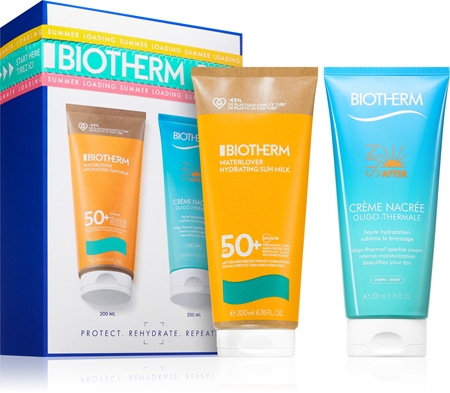 Biotherm Waterlover Hydrating Sun Milk SPF50+ poklon set za žene