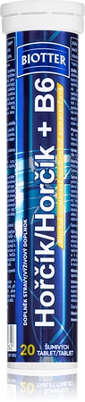 Biotter Hořčík s vitaminem B6 pomeranč šumivé tablety pro podporu snížení míry únavy a vyčerpání
