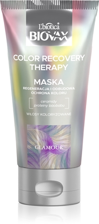 Biovax Glamour Color Recovery Therapy intenzivní regenerační maska pro barvené vlasy