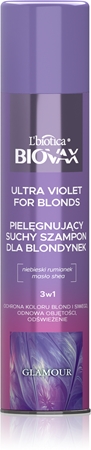 Biovax Glamour Ultra Violet For Blonds suchý šampon pro blond vlasy