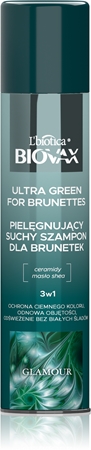 Biovax Glamour Ultra Green For Brunettes suchý šampon pro hnědé odstíny vlasů