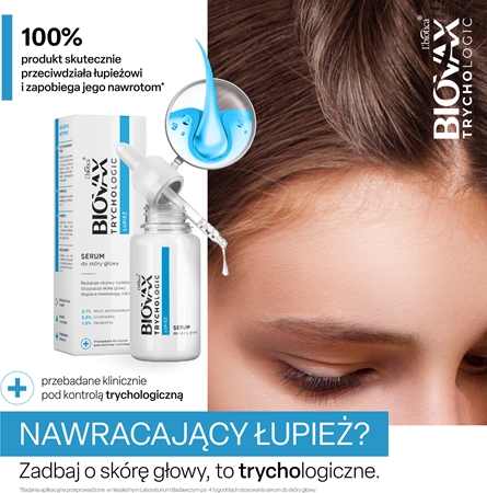 Biovax Trychologic Dandruff serum do skóry głowy przeciw łupieżowi