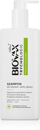 Biovax Trychologic Greasy Hair normalizující šampon pro mastné vlasy a vlasovou pokožku