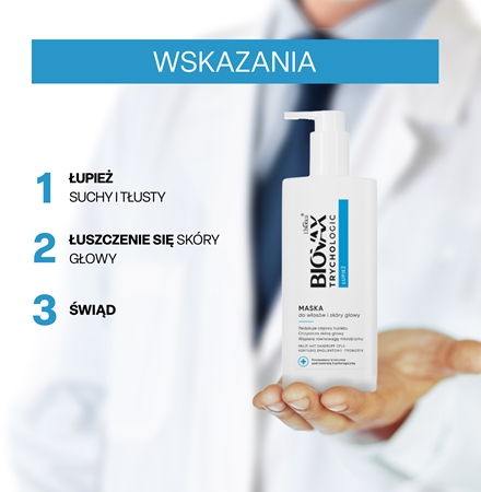 Biovax Trychologic Dandruff maseczka włosów i skóry głowy