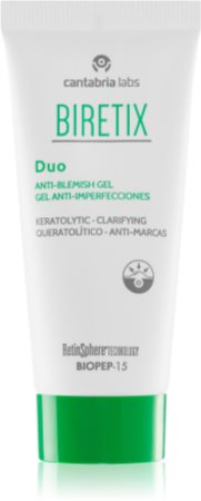 Biretix Treat Duo Anti-Blemish Gel tratamento corretor e renovador, anti imperfeições da pele, anti marcas após acne, anti recorrência
