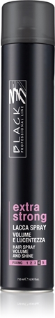 Black Professional Line Lacca Black Extra Strong Hair Spray λακ μαλλιών για δυνατό κράτημα για όγκο και λάμψη