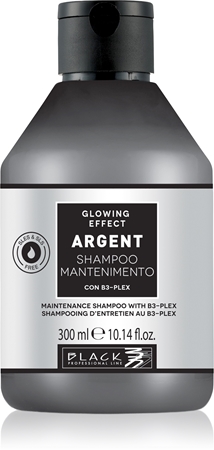 Black Professional Line Line Argent Shampoo stärkendes Shampoo für beschädigtes Haar für mattes Haar