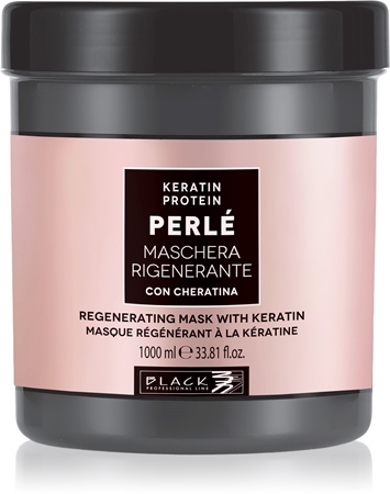 Black Professional Line PERLÉ Regenerating Keratin Mask maschera rigenerante per capelli