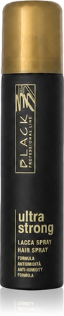 Black Professional Line Lacca Black Ultra Strong Hair Spray Haarspray mit extra starkem Halt für Volumen und Glanz