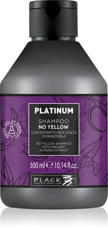 Black Professional Line Line Platinum No Yellow Shampoo σαμπουάν χωρίς θειικό άλας εξουδετέρωση κίτρινων αποχρώσεων