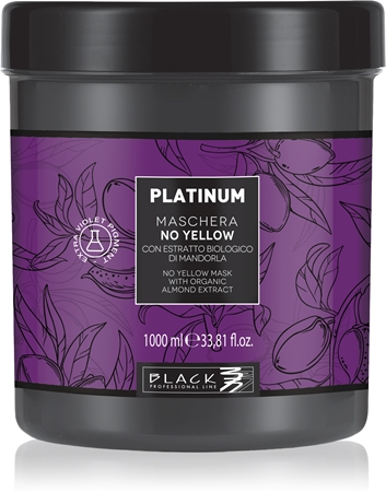 Black Professional Line Platinum No Yellow Matu maska dzelteno toņu neitralizēšanai