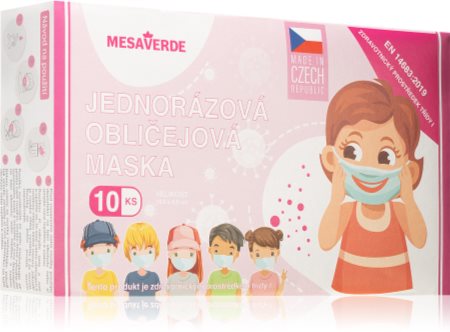 MESAVERDE Disposable face mask for children Medical Device Class 1 jednorazowa maseczka dla dzieci