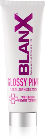 BlanX PRO Glossy Pink Blekningstandkräm För att behandla gula fläckar