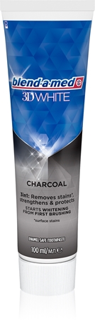 Blend-a-med 3D White Charcoal Blegende tandpasta med aktiveret kul