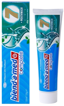 Blend-a-med Complete 7 + Mouthwash Extreme Mint Zahnpasta und Mundwasser 2 in 1 für den kompletten Schutz Ihrer Zähne