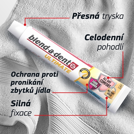 Blend-a-dent Ultimate Fresh fixační krém pro úplné a částečné zubní náhrady