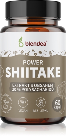 Blendea Power Shiitake kapsle pro udržení normální hladiny cholesterolu