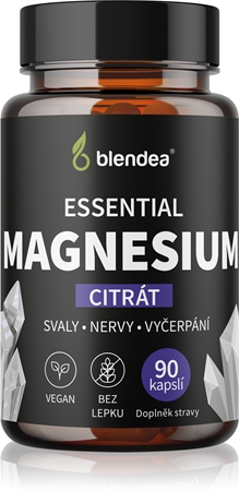 Blendea Essential Magnesium Citrát kapsle pro podporu snížení míry únavy a vyčerpání