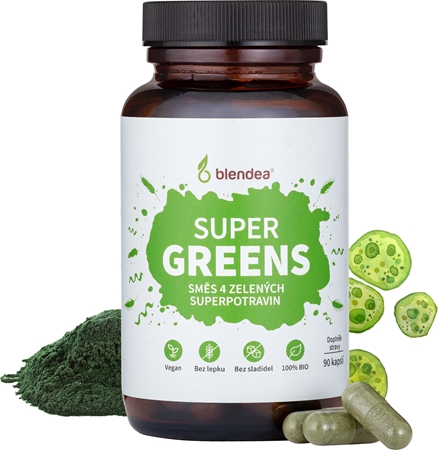 Blendea Supergreens kapsle pro správné fungování organismu