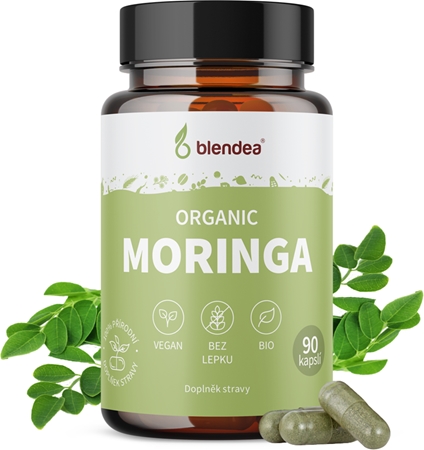 Blendea Organic Moringa BIO kapsle pro udržení normální hladiny cukru v krvi