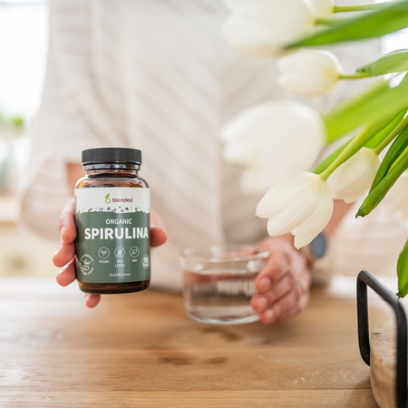 Blendea Organic Spirulina kapsuly na podporu detoxikácie organizmu