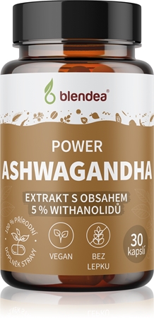 Blendea Power Ashwagandha kapsle pro podporu duševní rovnováhy