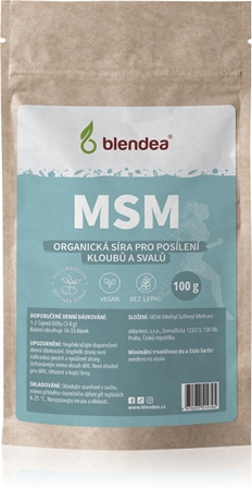 Blendea MSM prášek prášok na svaly a kĺby