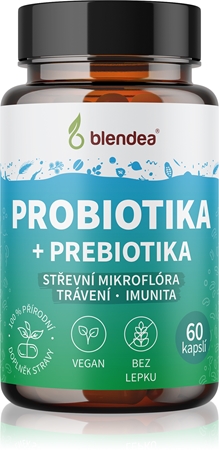 Blendea Probiotika + Prebiotika kapsle pro podporu trávení