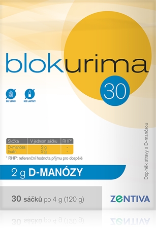 Blokurima 2 g D-manózy 4 g vrecúška pre zdravie močových ciest