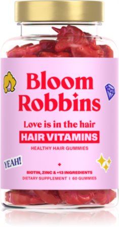 Bloom Robbins LOVE is in the HAIR Healthy hair gummies Kauwürfel für das Haar