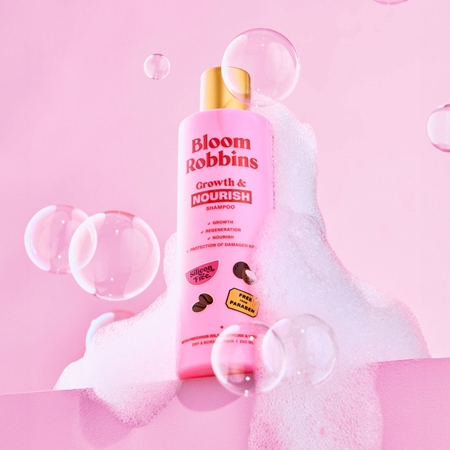 Bloom Robbins Growth & Nourish champô para cabelo saudável e bonito