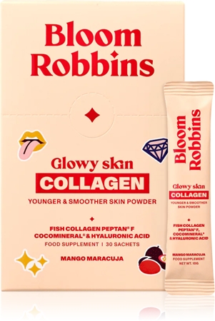 Bloom Robbins Glowy skin COLLAGEN YOUNGER & SMOOTHER SKIN POWDER prášek pro krásnou pleť