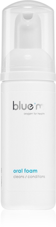 Blue M Oxygen for Health spumă orală 2 în 1 pentru curățarea dinților și gingiilor, fără ajutorul unei perii și a apei