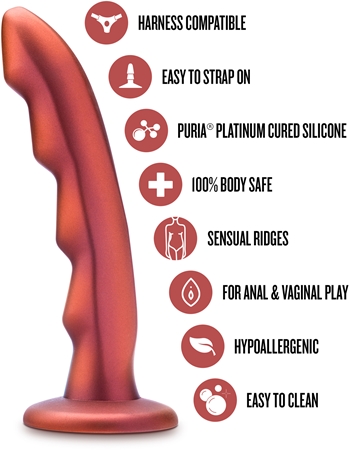 Blush Temptasia Jealousy Peg Red Rouge Dildo for men and women