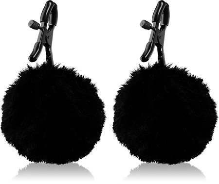 Blush Noir Pom adjustable Nipple Clamps accesorio BDSM para los pezones